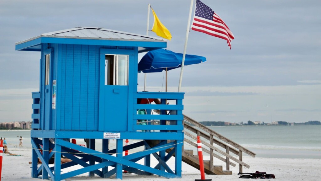 Siesta Key Sunset Lifeguard Stand